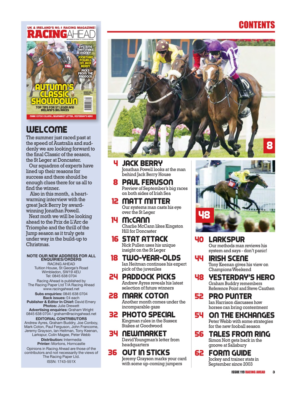 Racing Ahead Preview Pages