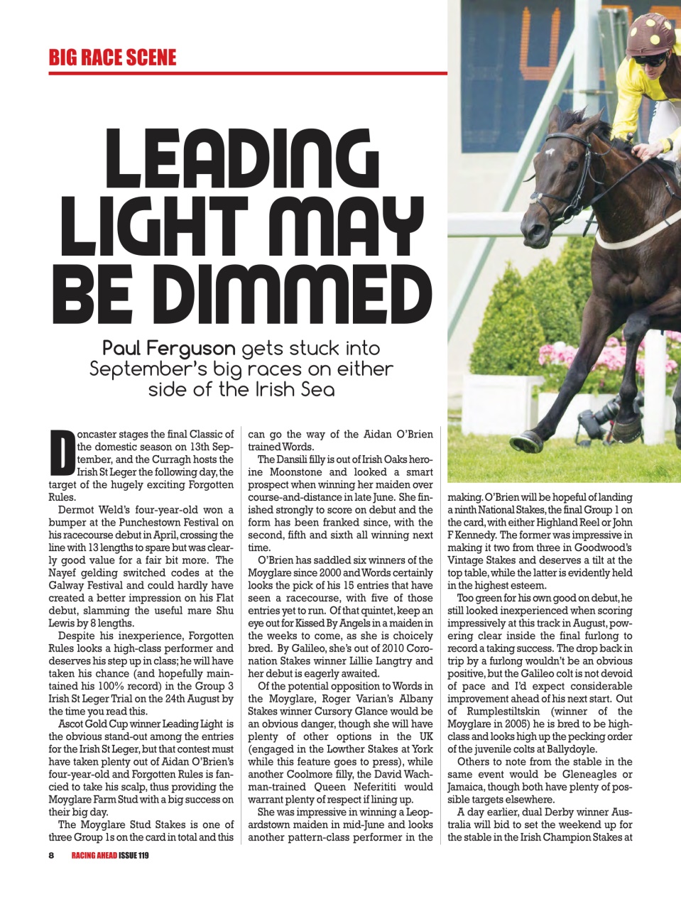 Racing Ahead Preview Pages