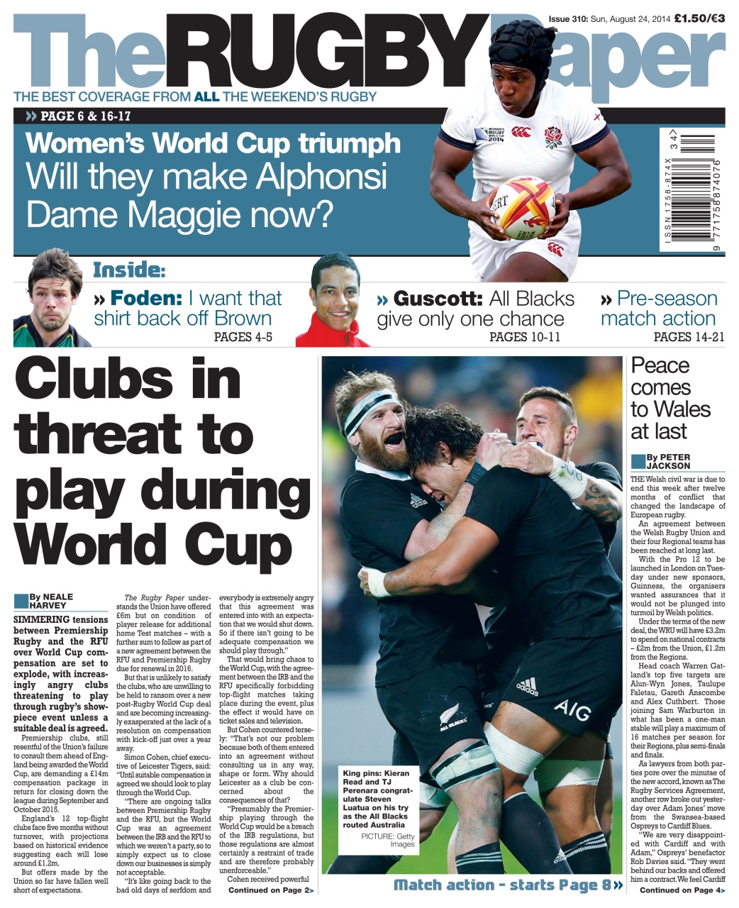 The Rugby Paper Preview Pages