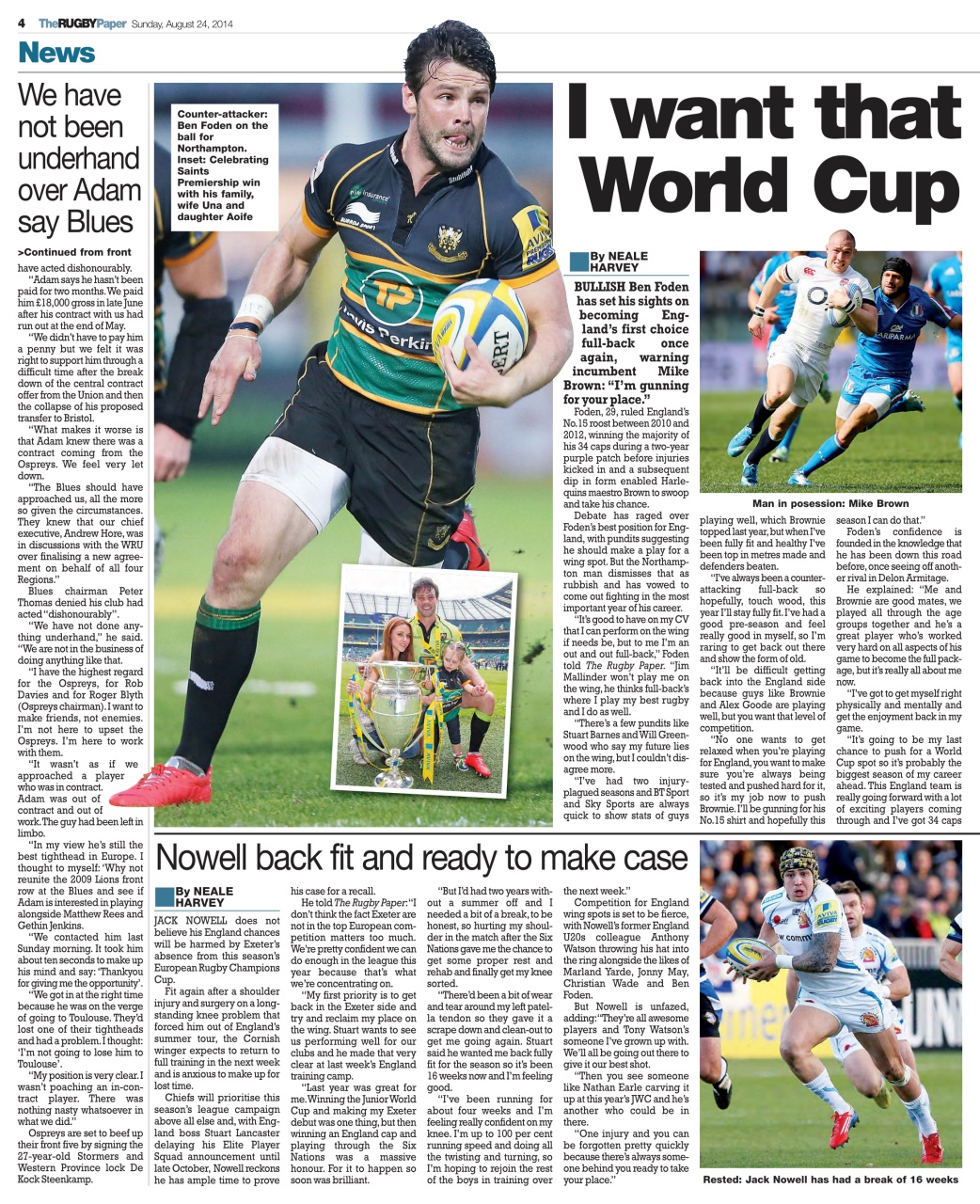 The Rugby Paper Preview Pages
