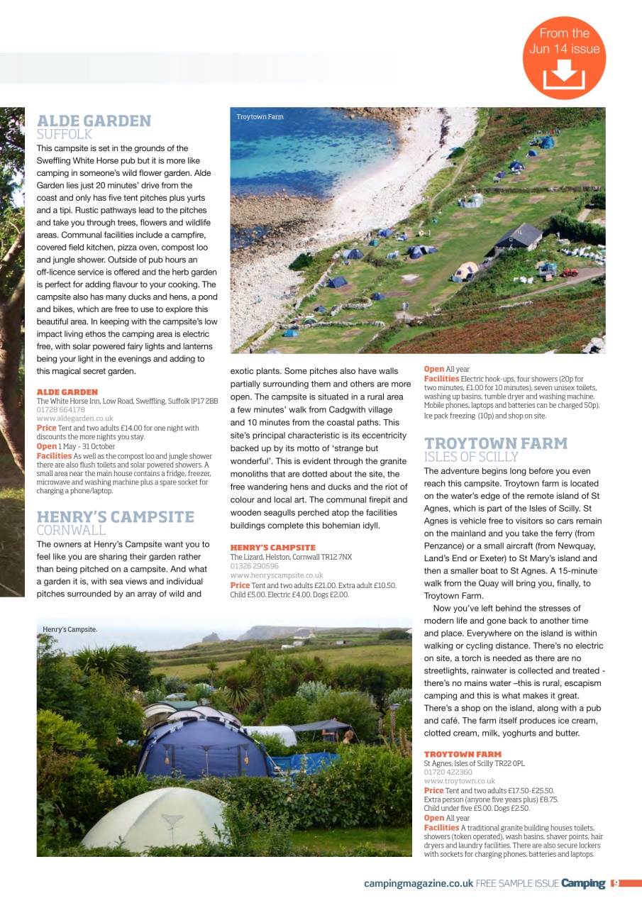 Camping Preview Pages