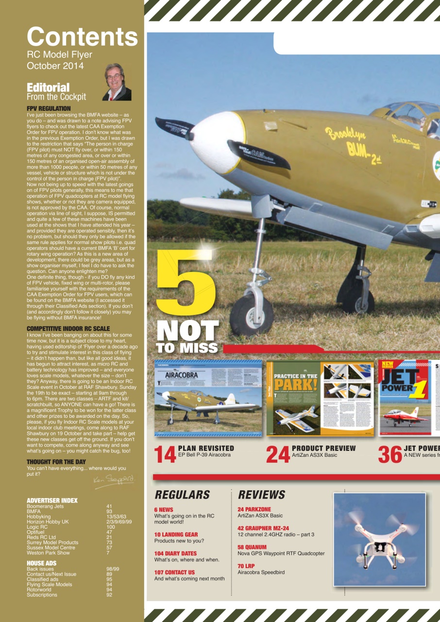 Radio Control Model Flyer Preview Pages