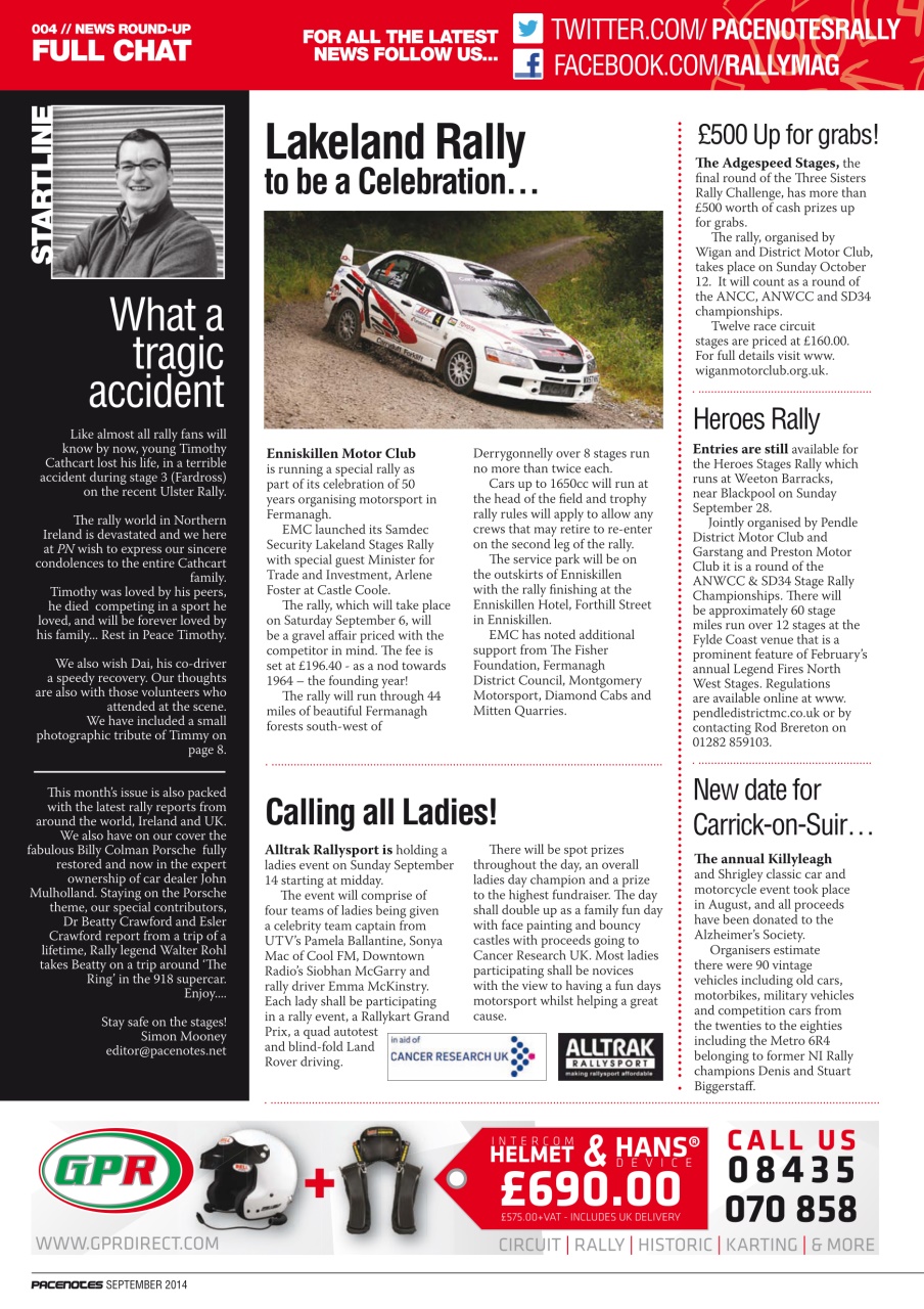 Pacenotes Rally magazine Preview Pages
