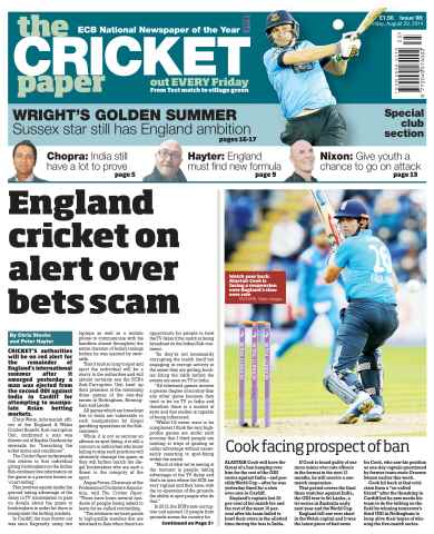 The Cricket Paper issue 29th August 2014