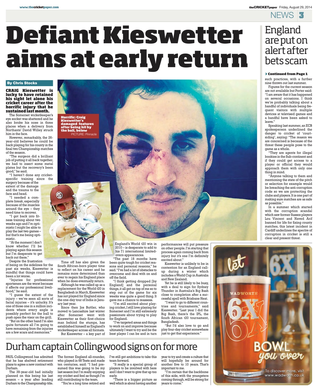 The Cricket Paper Preview Pages