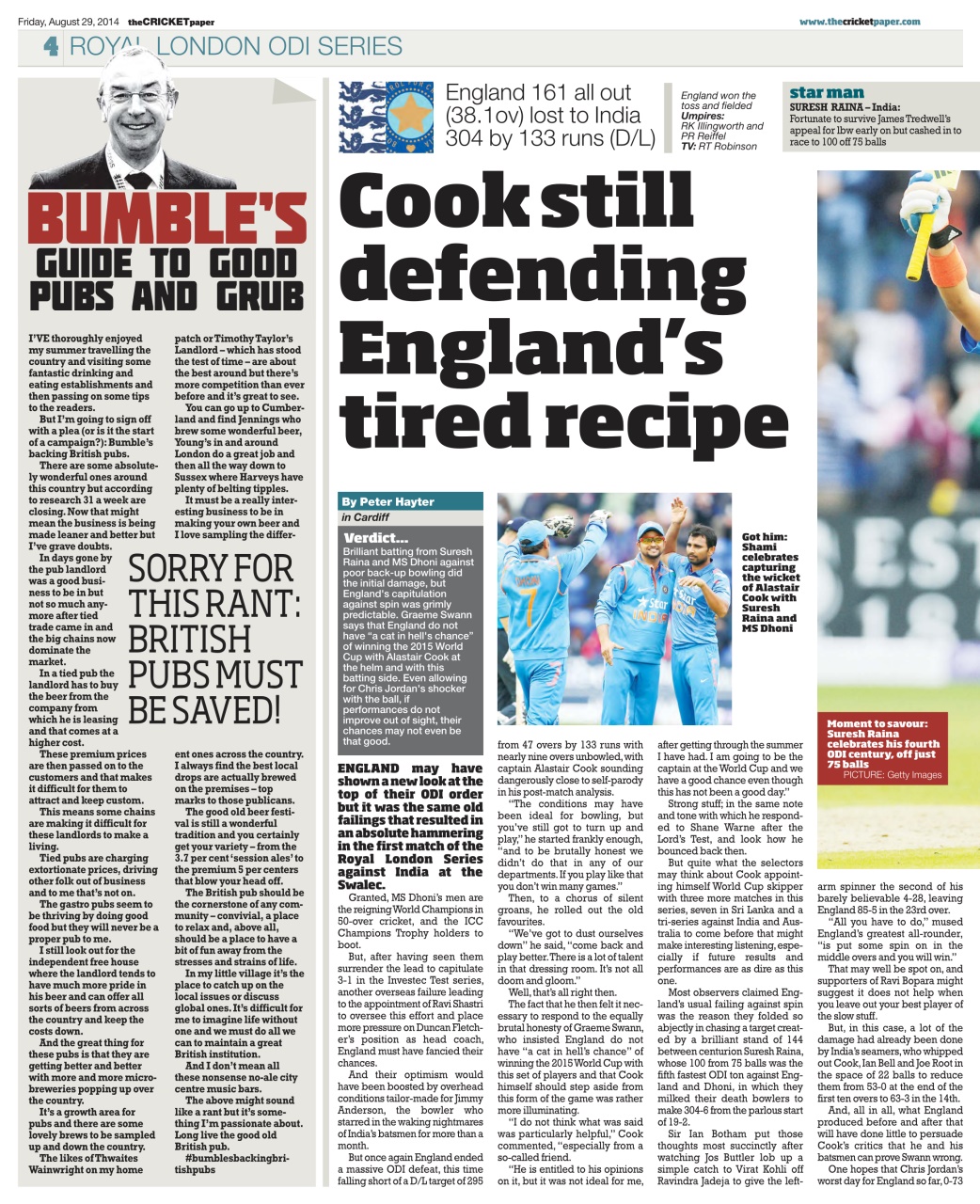 The Cricket Paper Preview Pages