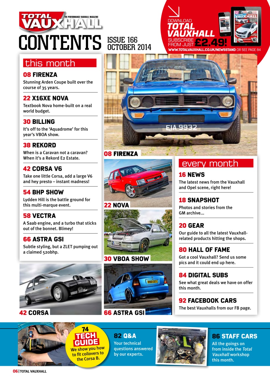 Performance Vauxhall Preview Pages