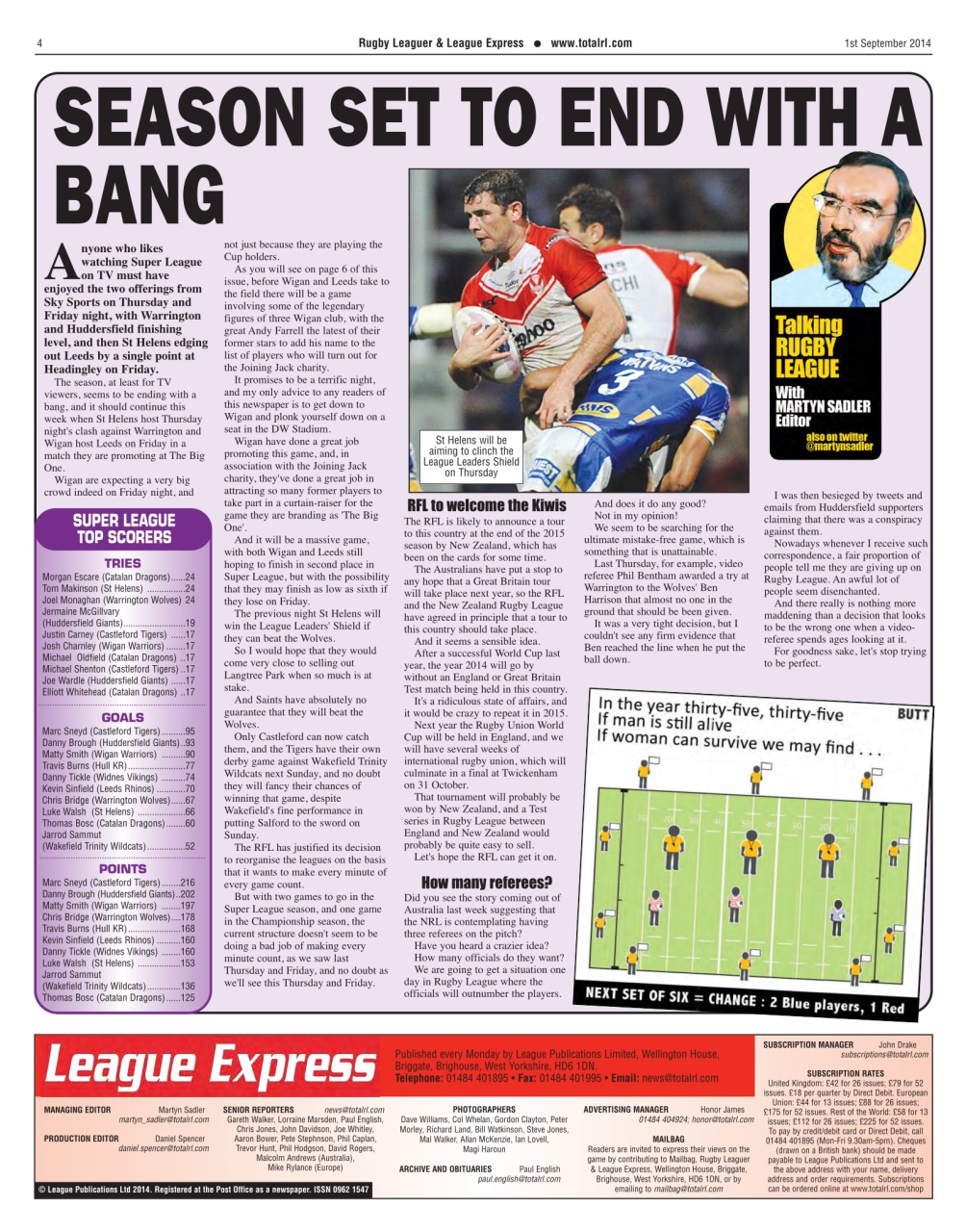 League Express Preview Pages