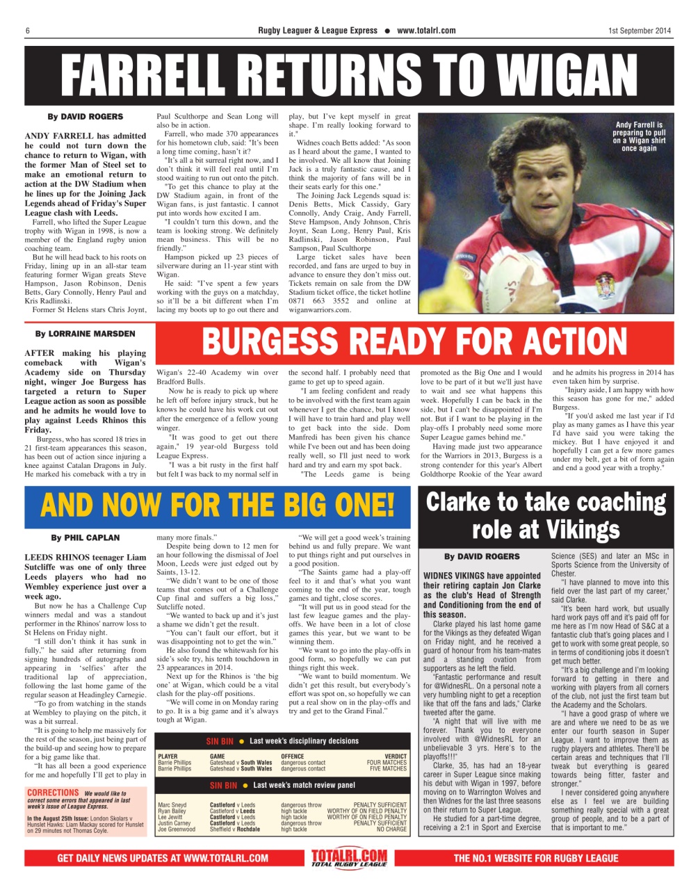 League Express Preview Pages