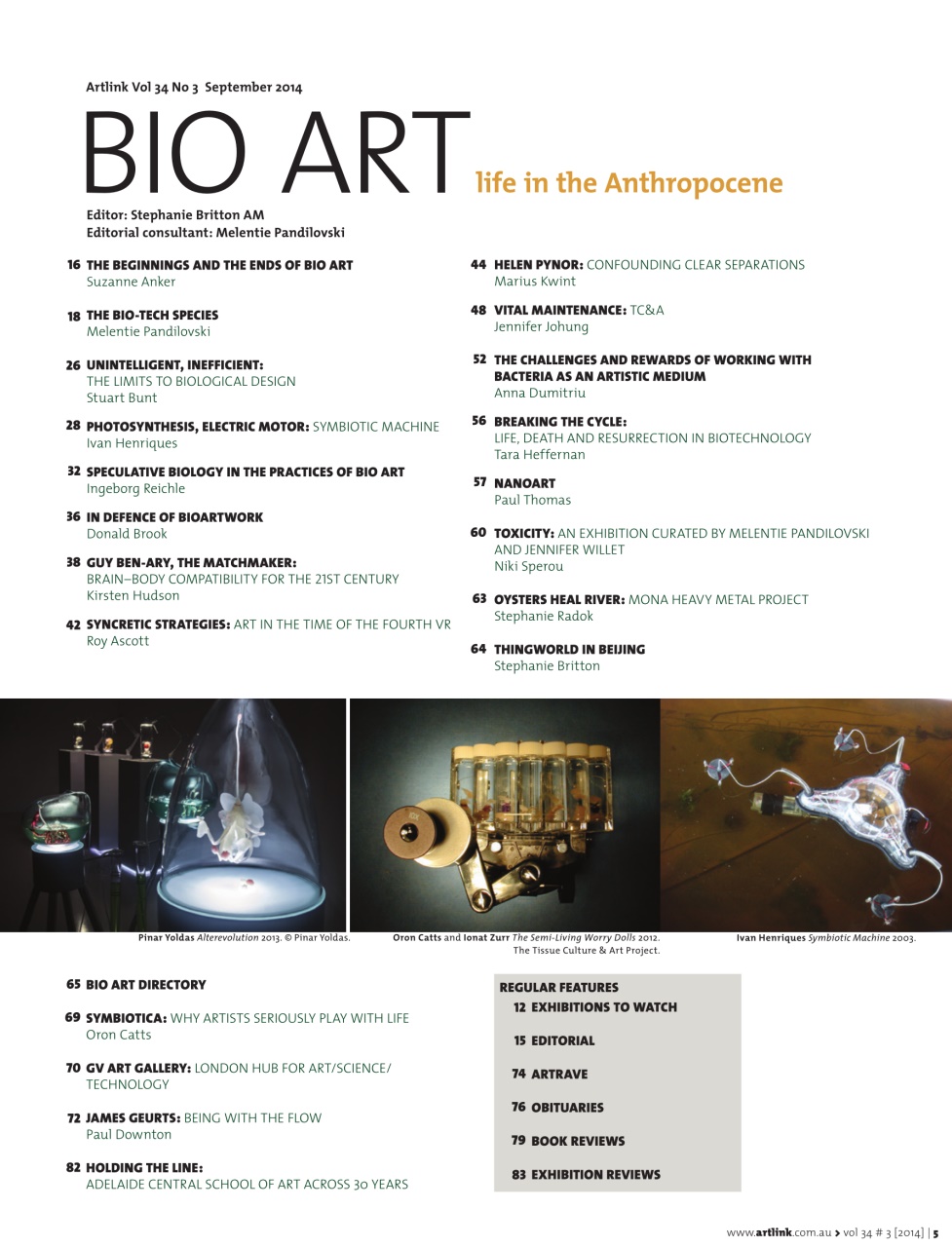 Artlink Magazine Preview Pages