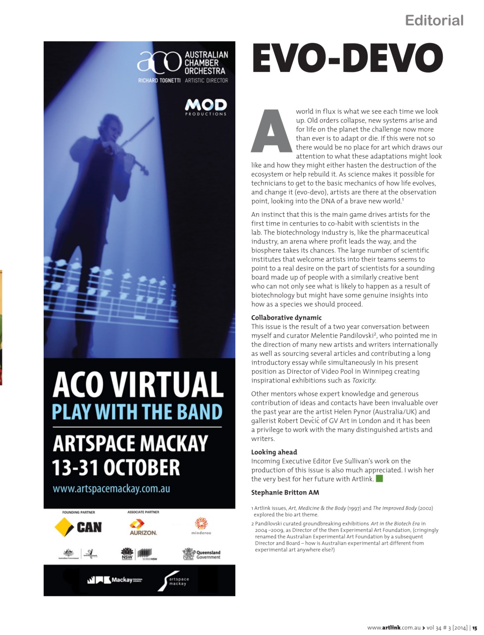 Artlink Magazine Preview Pages