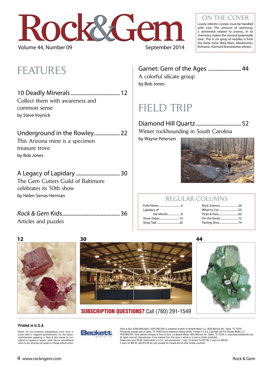 Rock&Gem Magazine Preview Pages