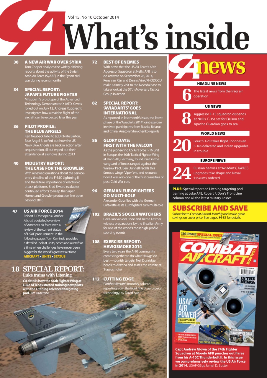 Combat Aircraft Journal Preview Pages