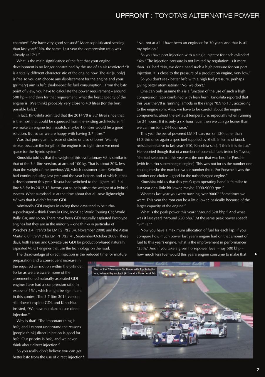 Race Engine Technology Preview Pages