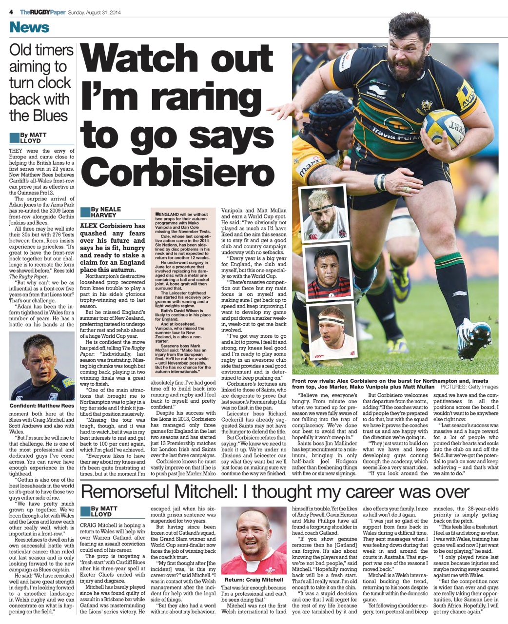 The Rugby Paper Preview Pages
