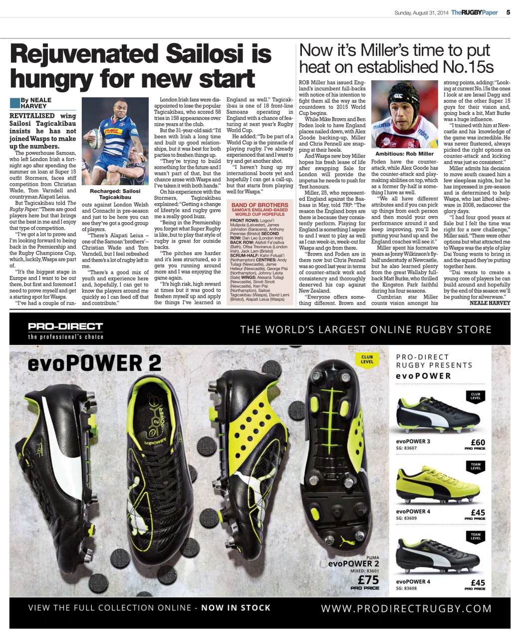 The Rugby Paper Preview Pages
