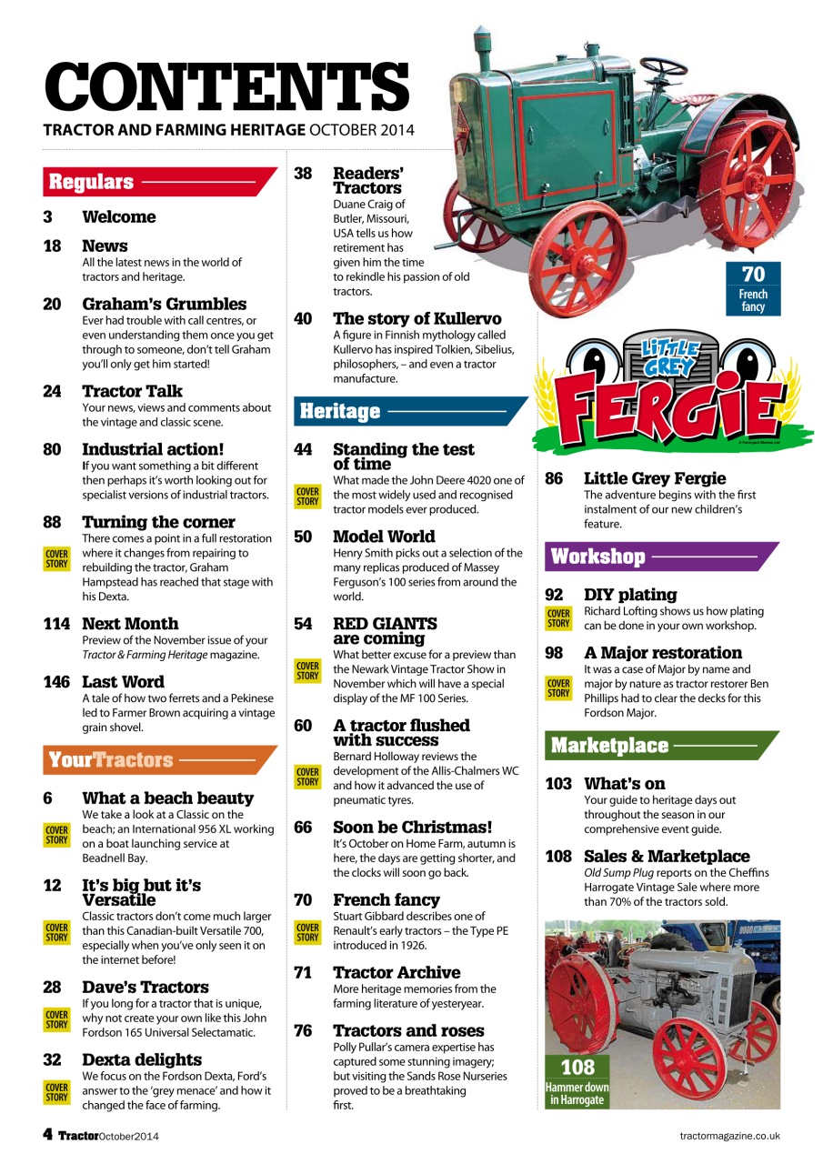 Tractor & Farming Heritage Magazine Preview Pages