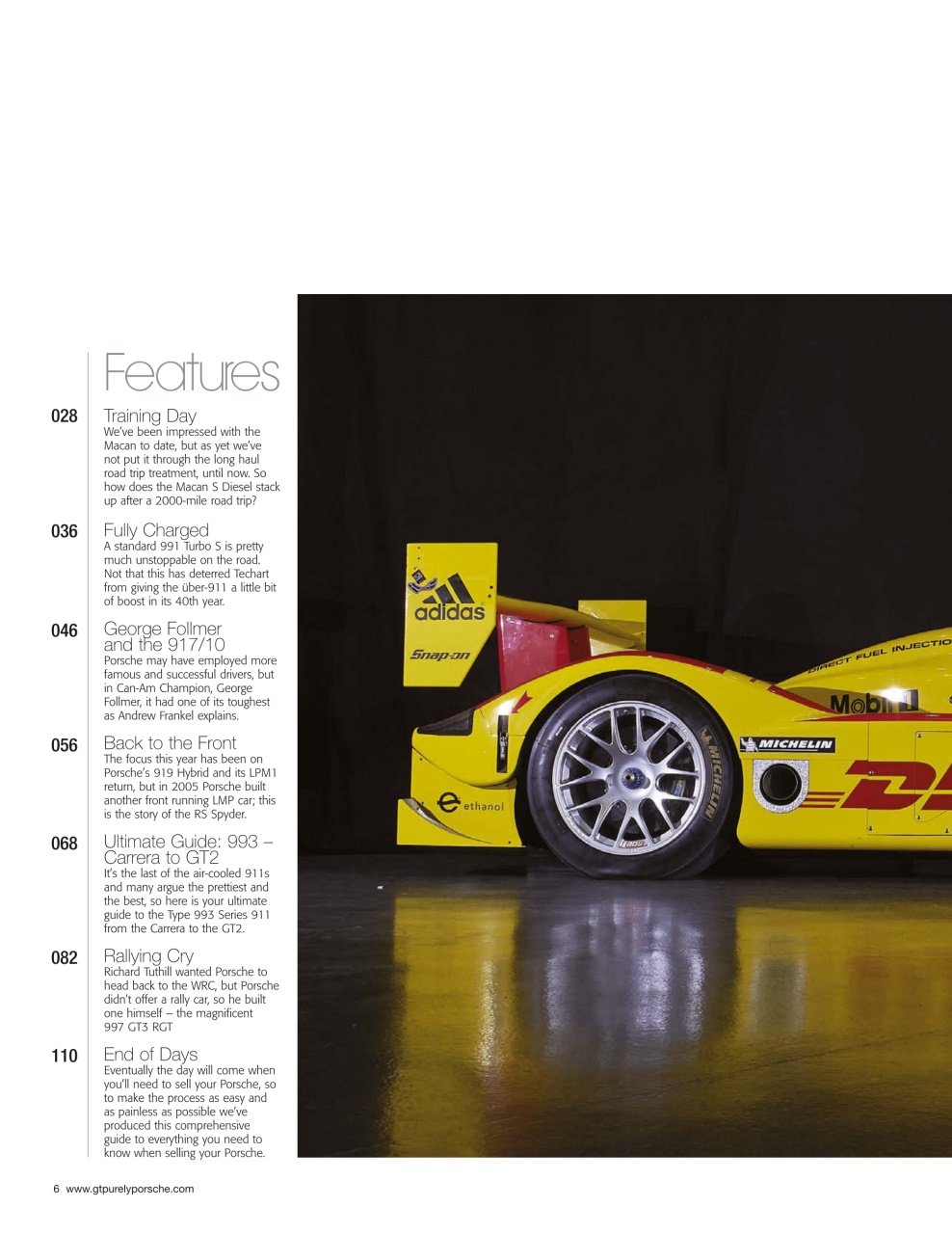 GT Porsche Preview Pages