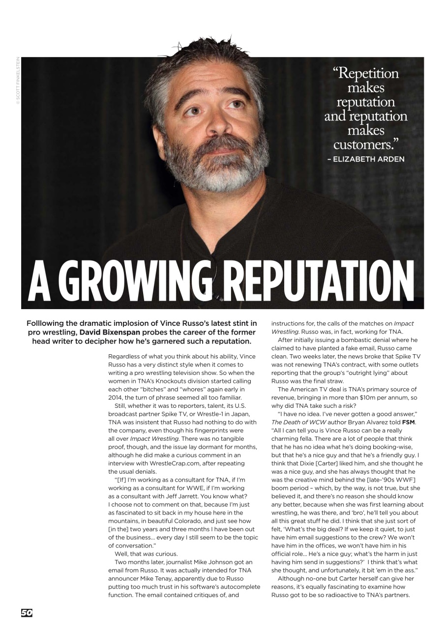 Wrestletalk Magazine Preview Pages