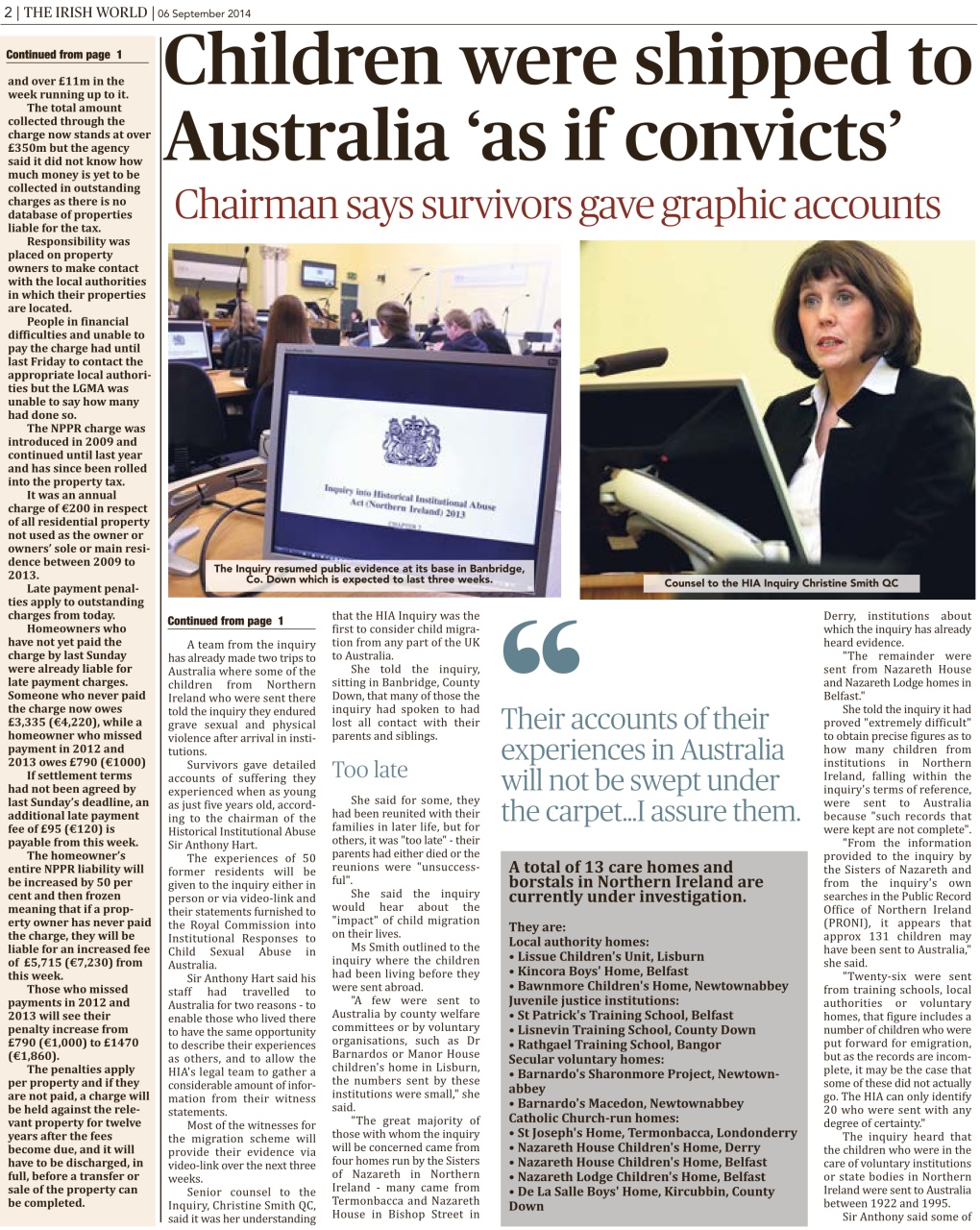 Irish World Preview Pages