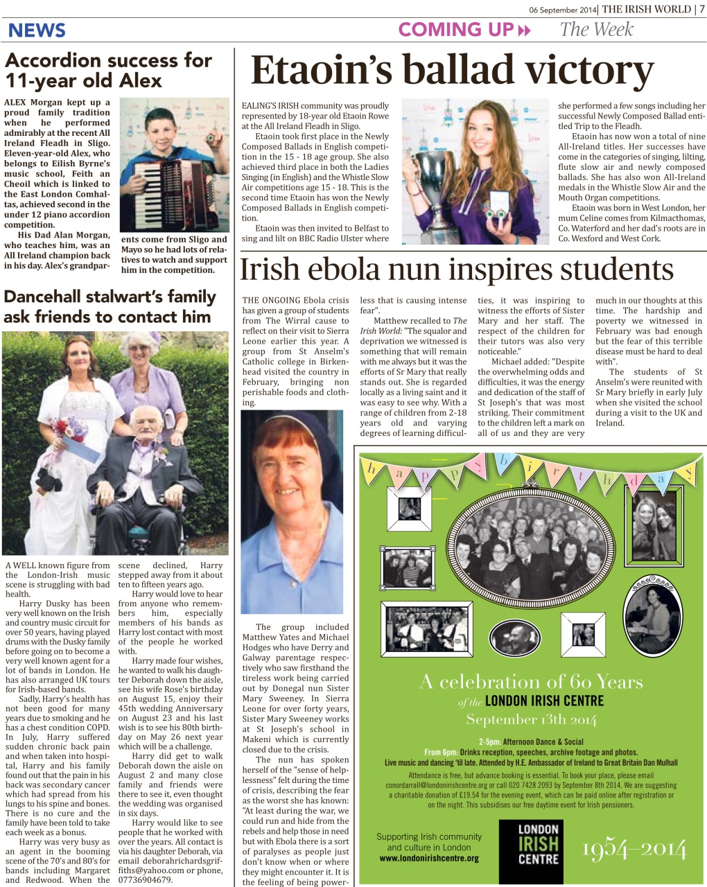 Irish World Preview Pages