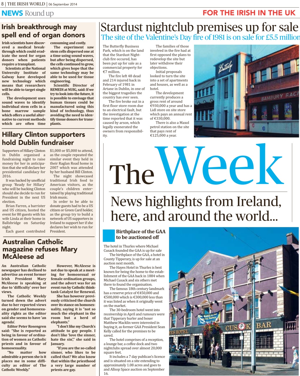 Irish World Preview Pages