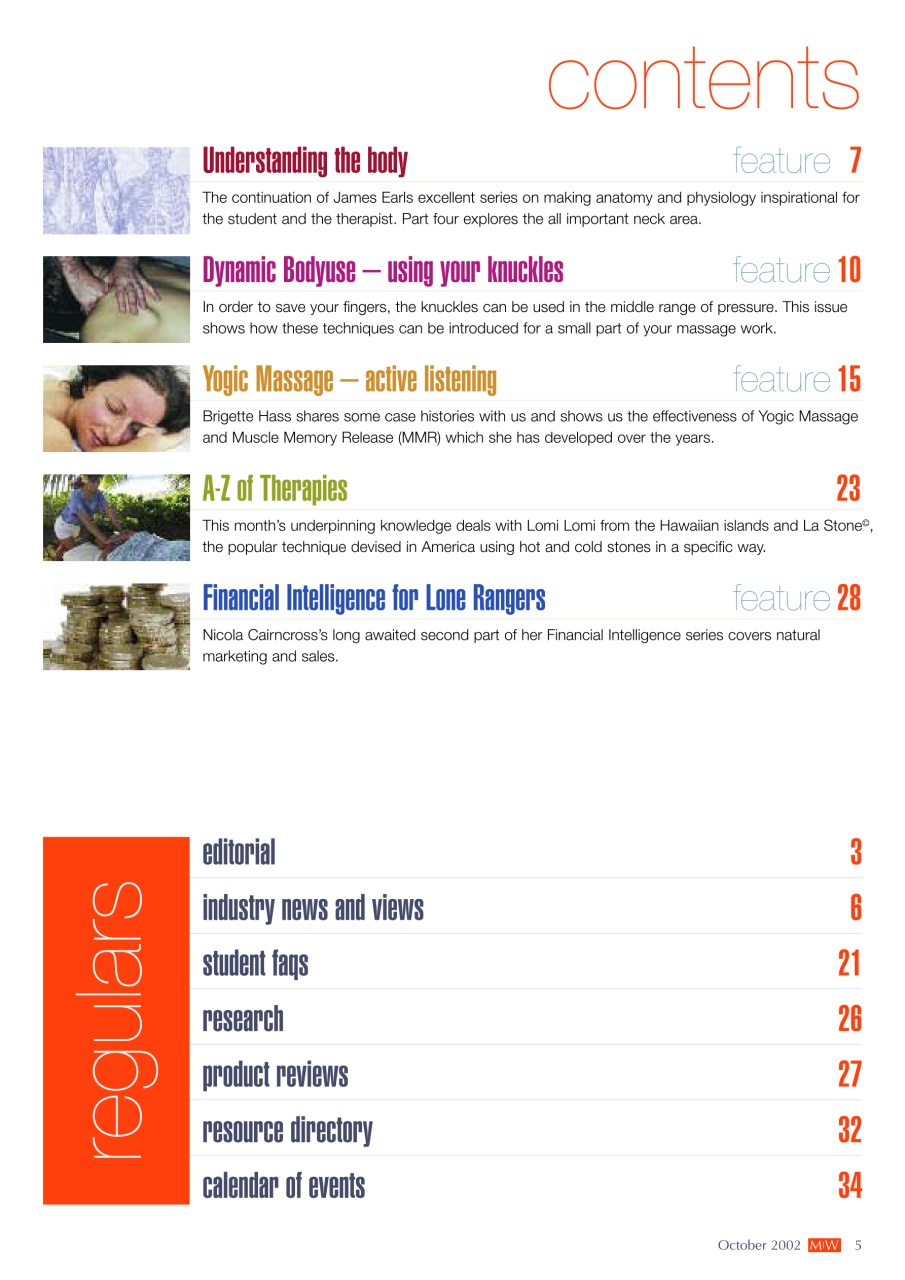 Massage World Preview Pages