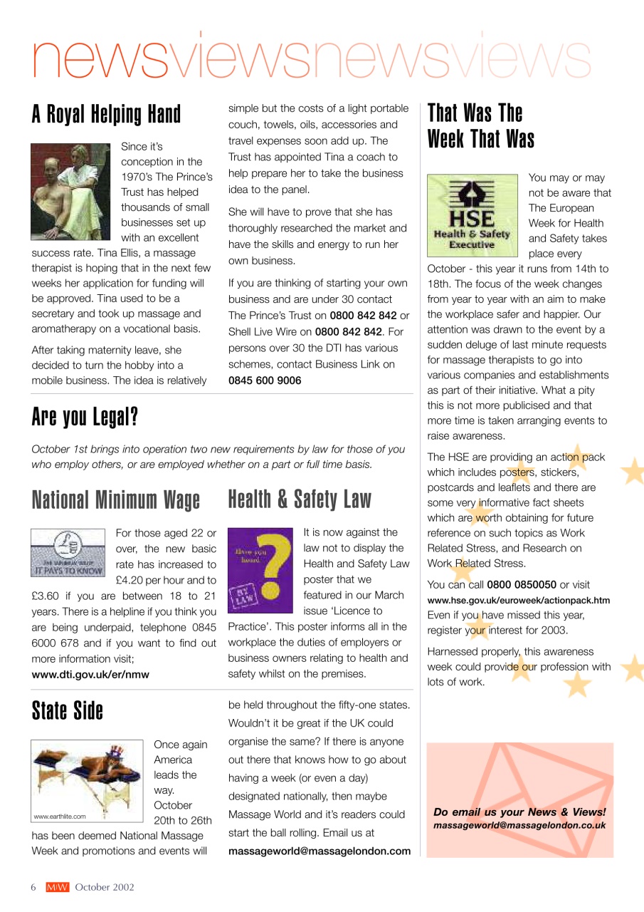 Massage World Preview Pages