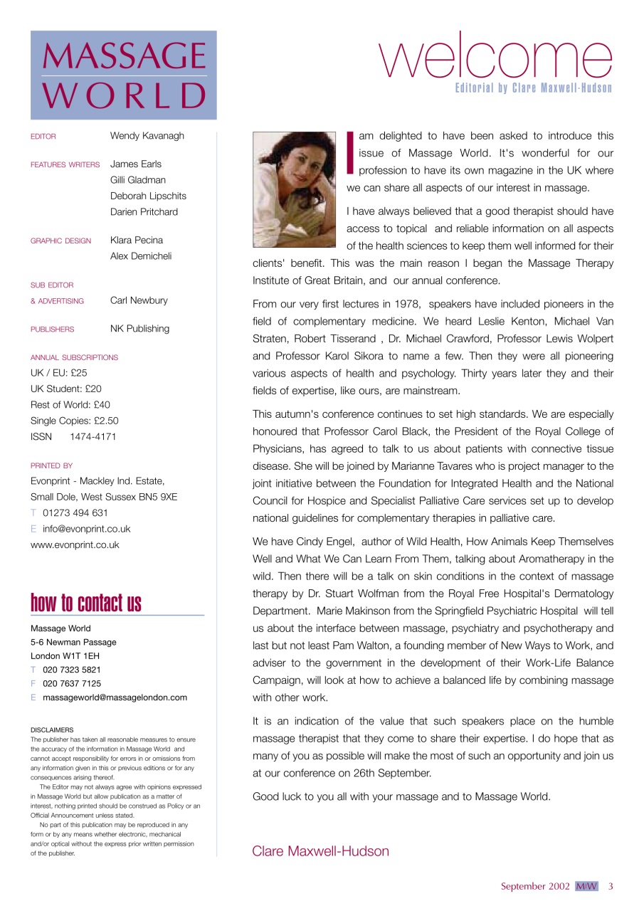 Massage World Preview Pages