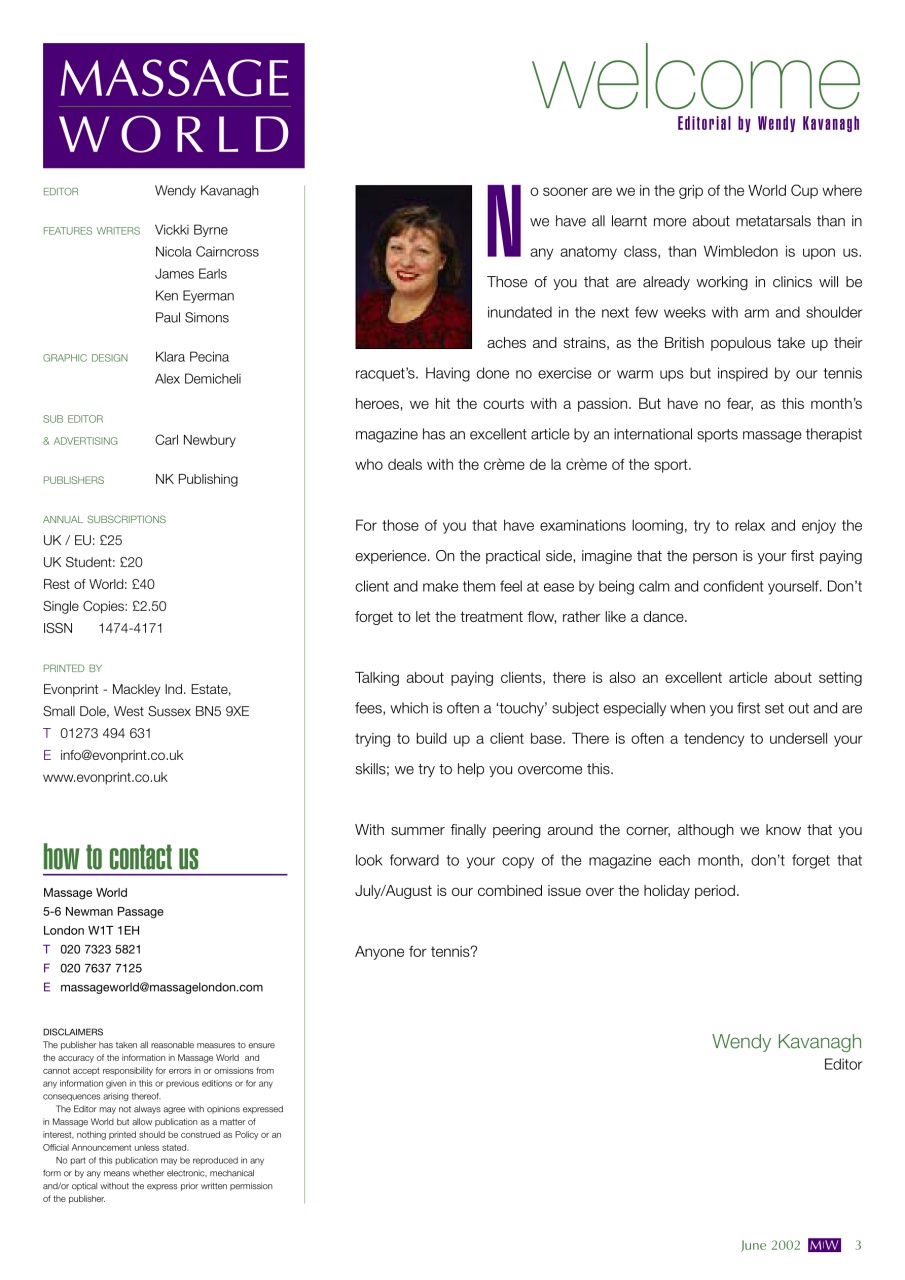 Massage World Preview Pages