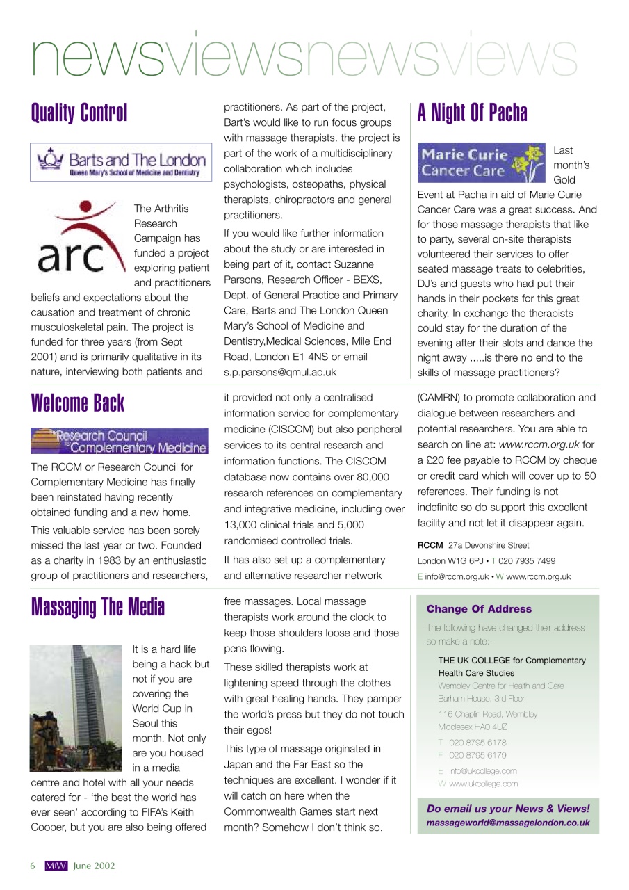 Massage World Preview Pages
