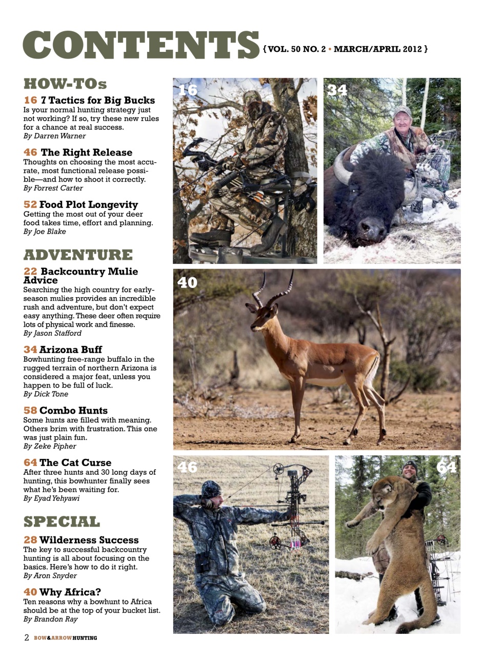 Bow & Arrow Hunting Preview Pages