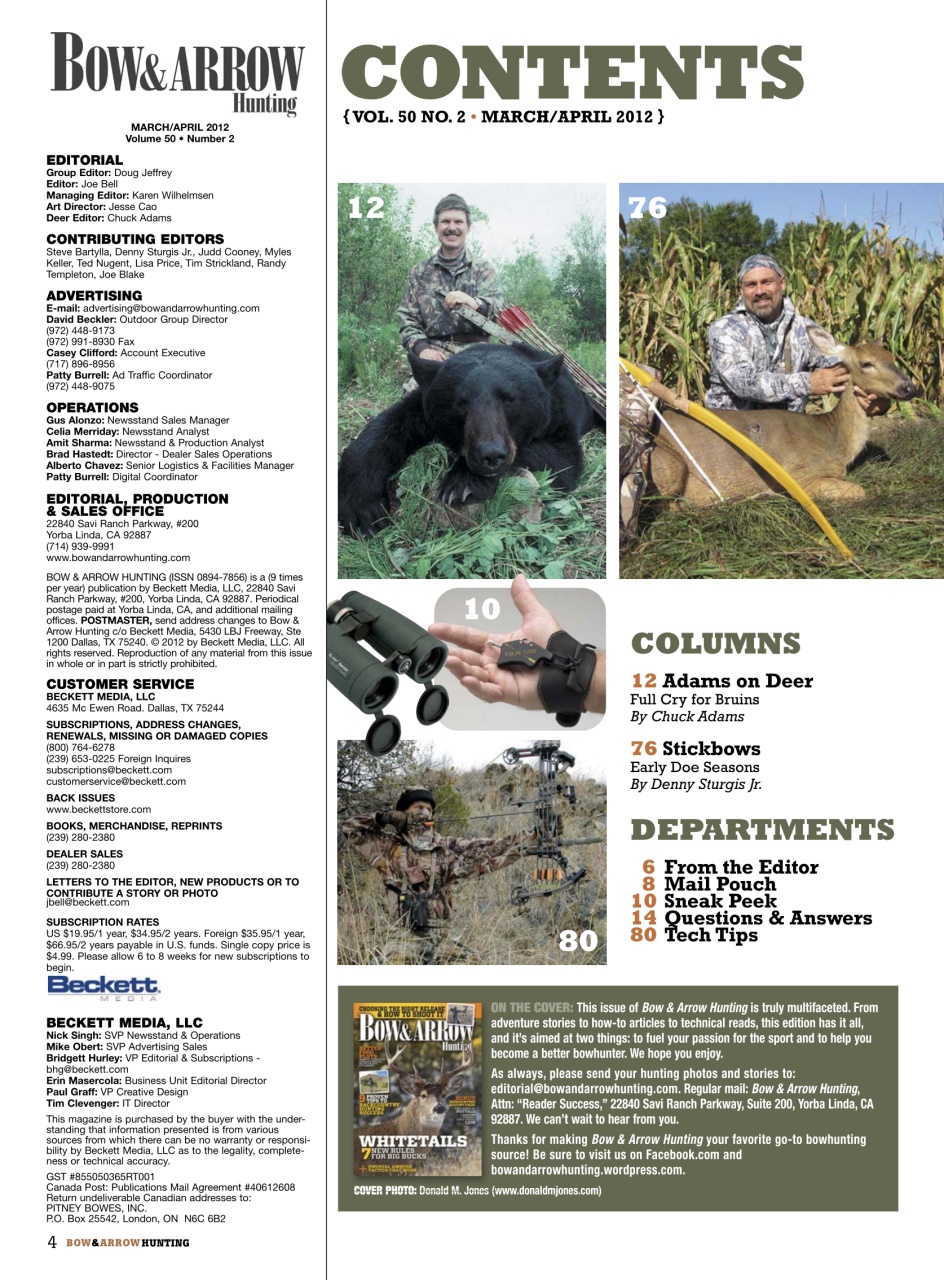 Bow & Arrow Hunting Preview Pages