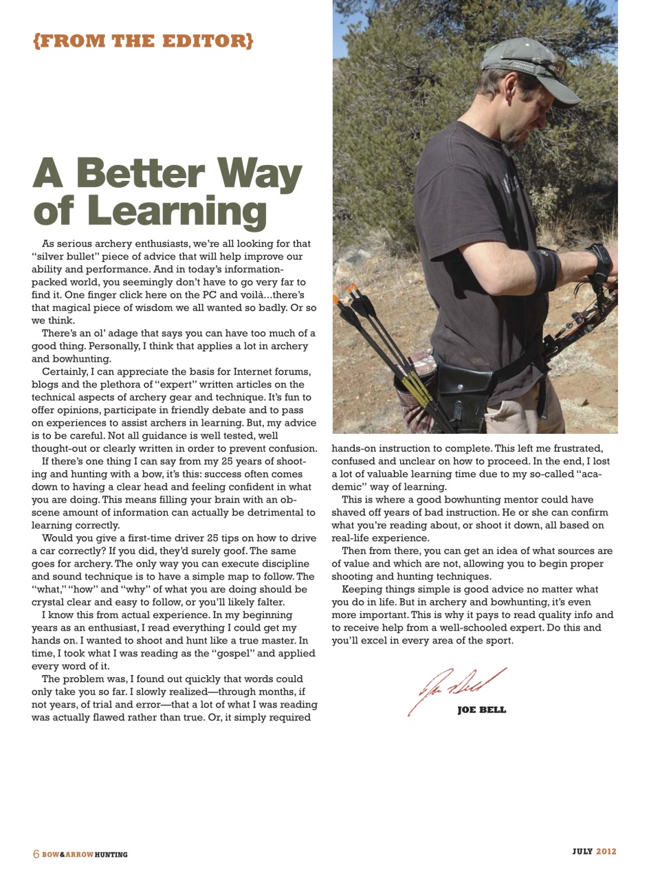 Bow & Arrow Hunting Preview Pages