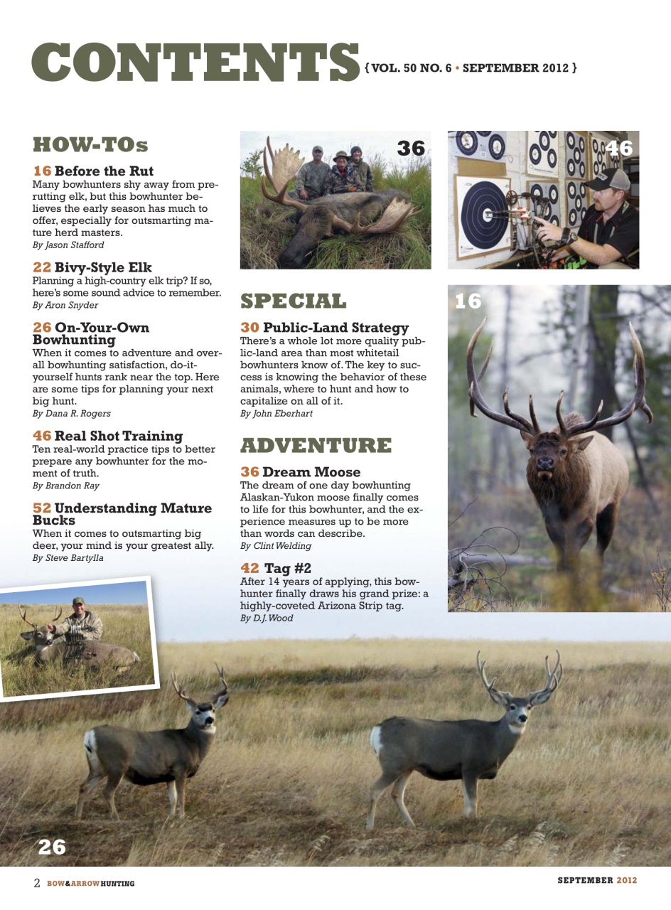 Bow & Arrow Hunting Preview Pages