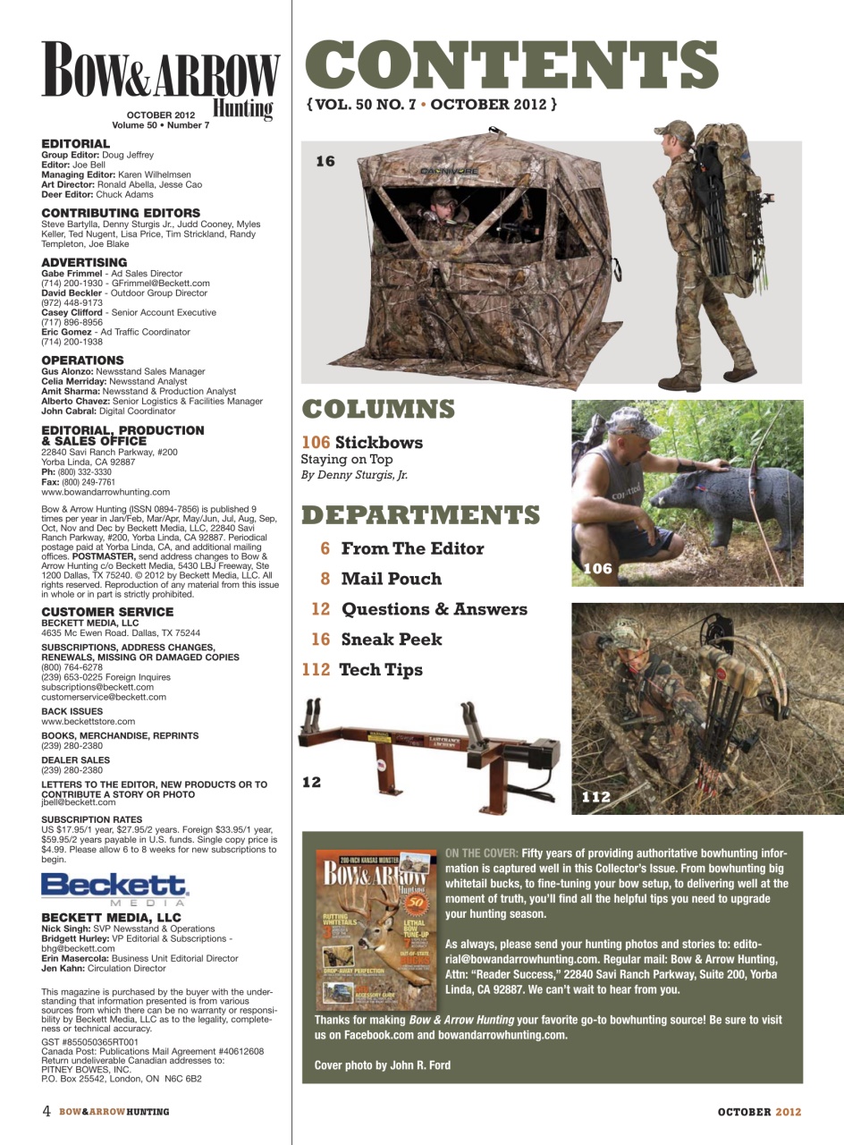 Bow & Arrow Hunting Preview Pages