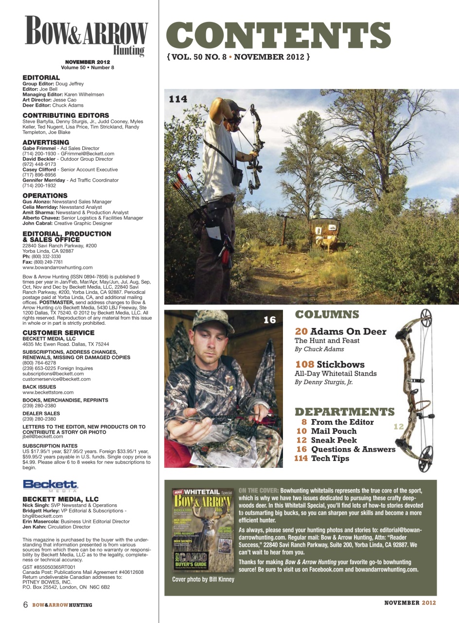 Bow & Arrow Hunting Preview Pages