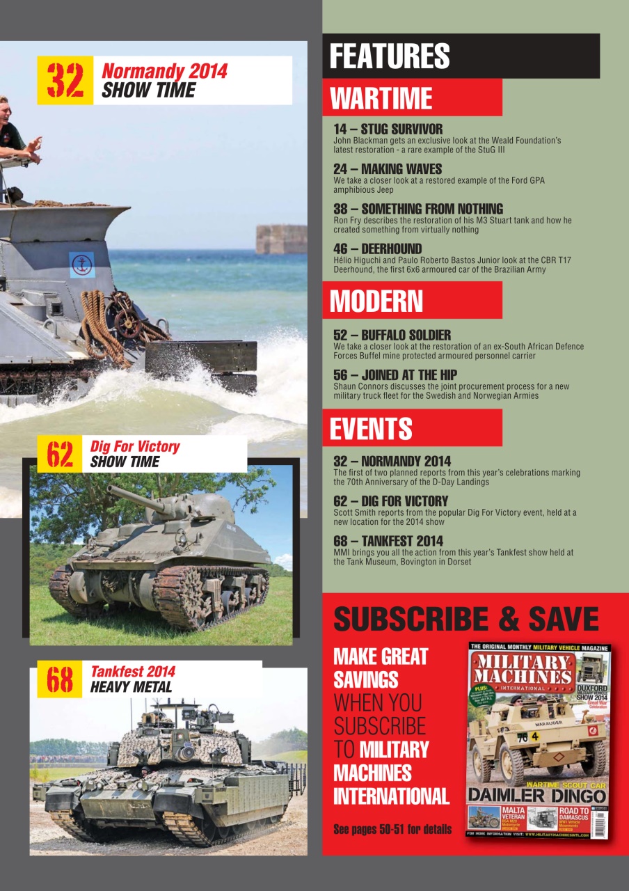 Military Machines International Preview Pages