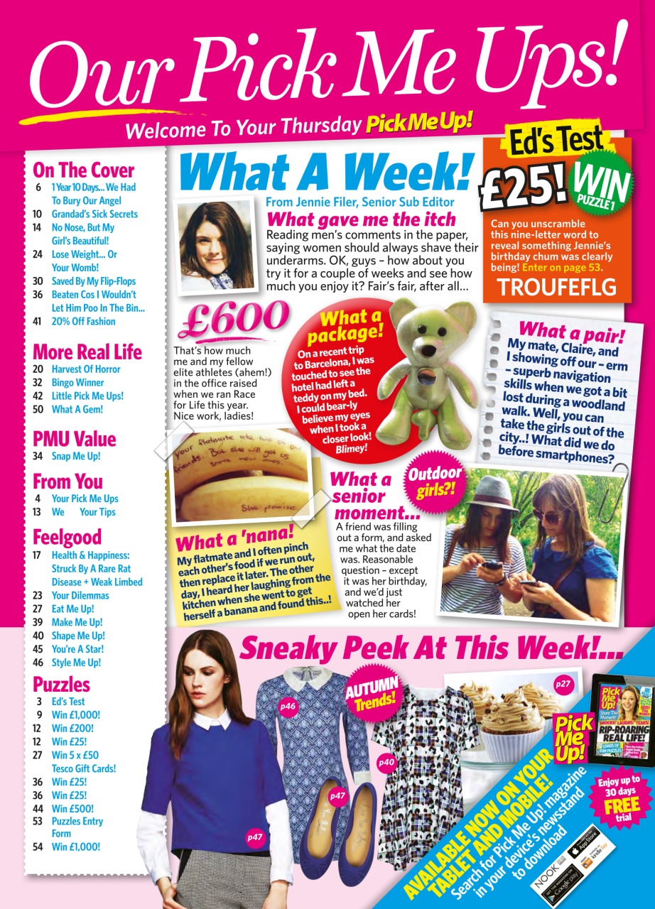 Pick Me Up Preview Pages