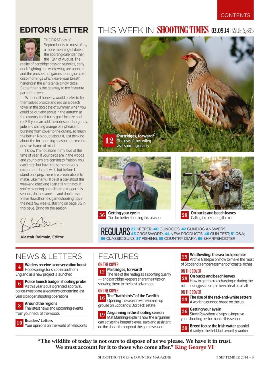 Shooting Times & Country Preview Pages