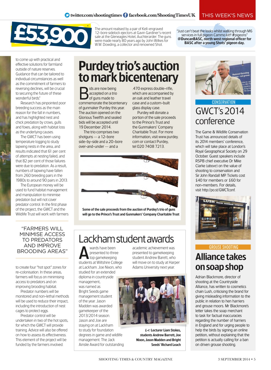 Shooting Times & Country Preview Pages