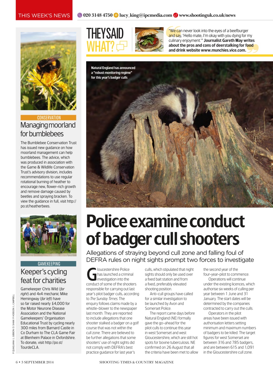Shooting Times & Country Preview Pages