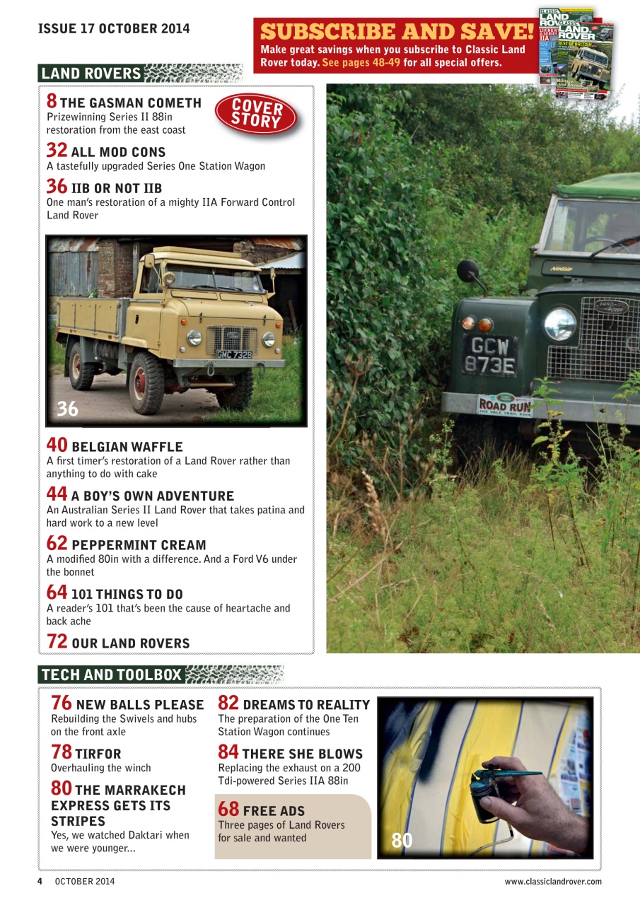 Classic Land Rover Magazine Preview Pages
