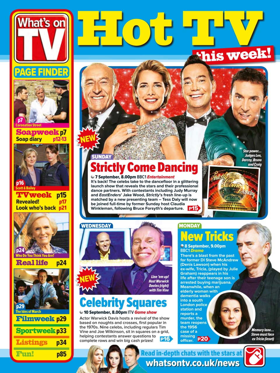 What's on TV Preview Pages