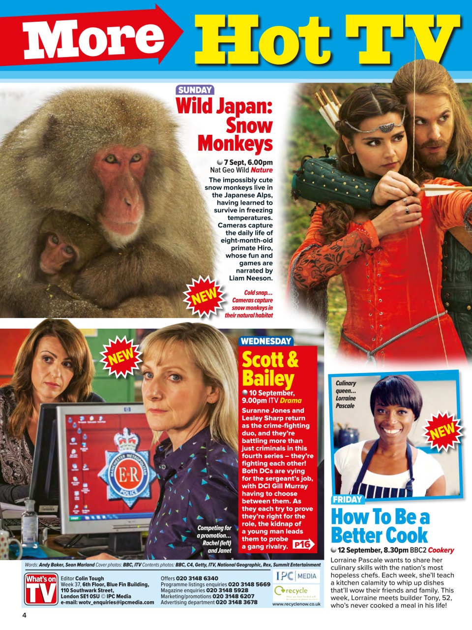 What's on TV Preview Pages