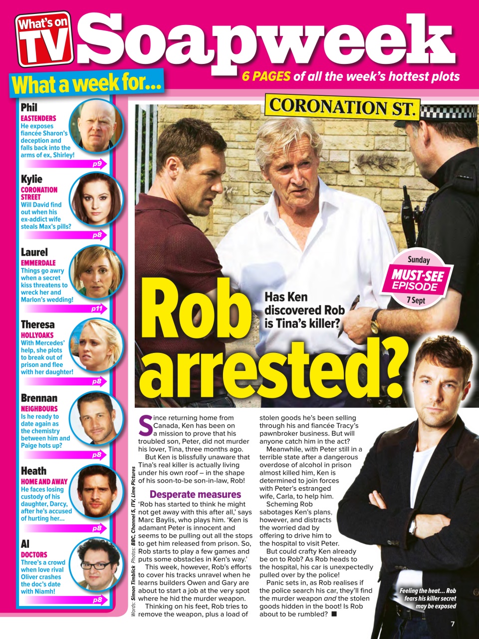 What's on TV Preview Pages