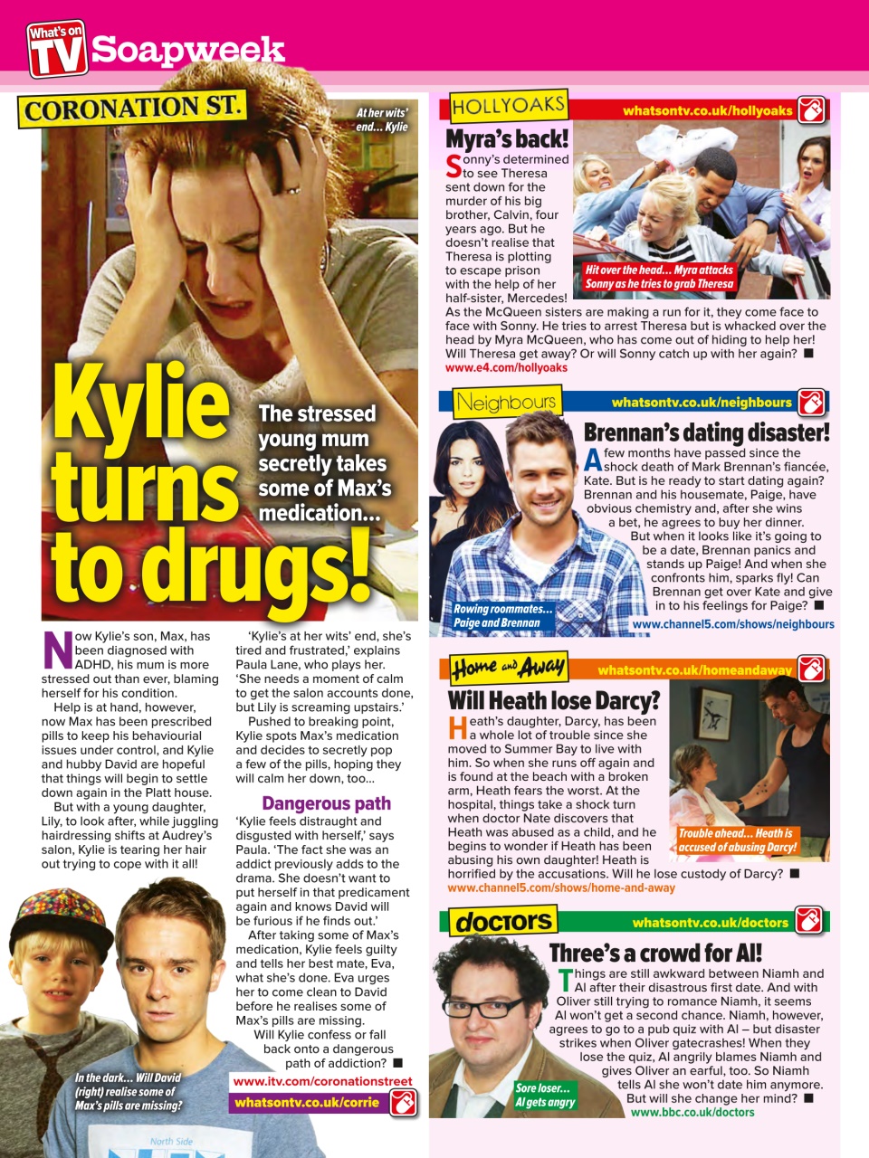 What's on TV Preview Pages