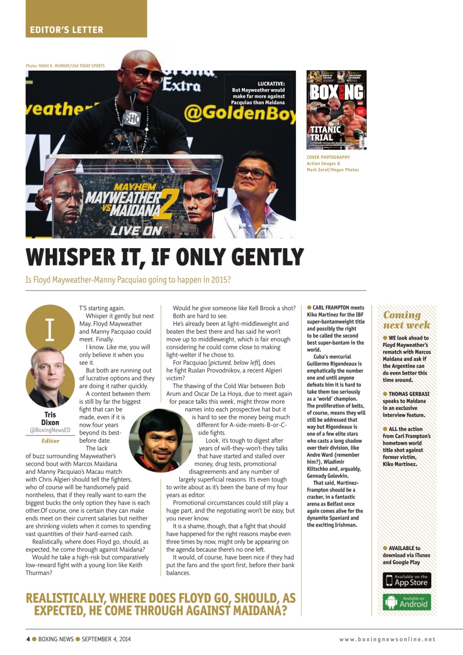 Boxing News Preview Pages