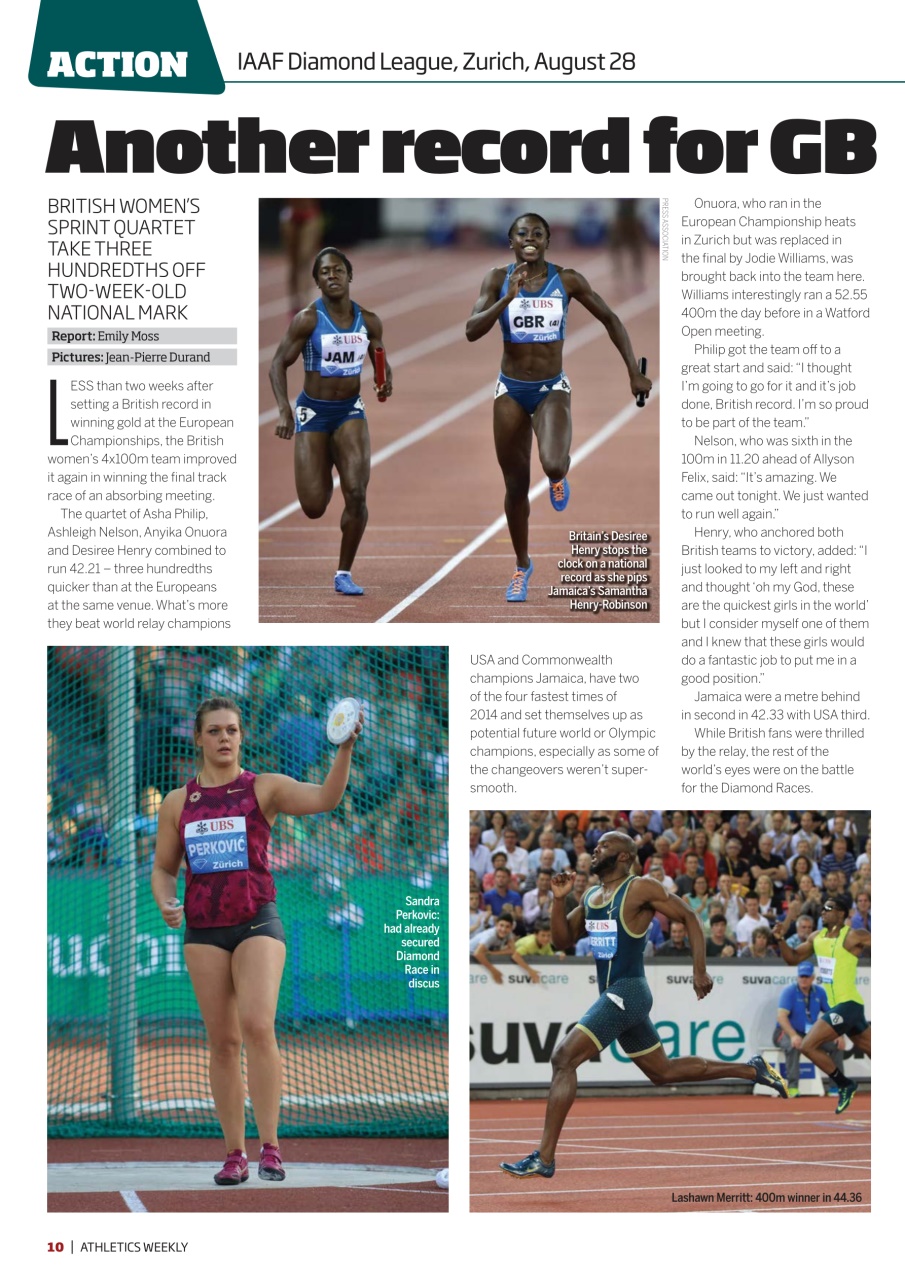 AW – Athletics Weekly Magazine Preview Pages