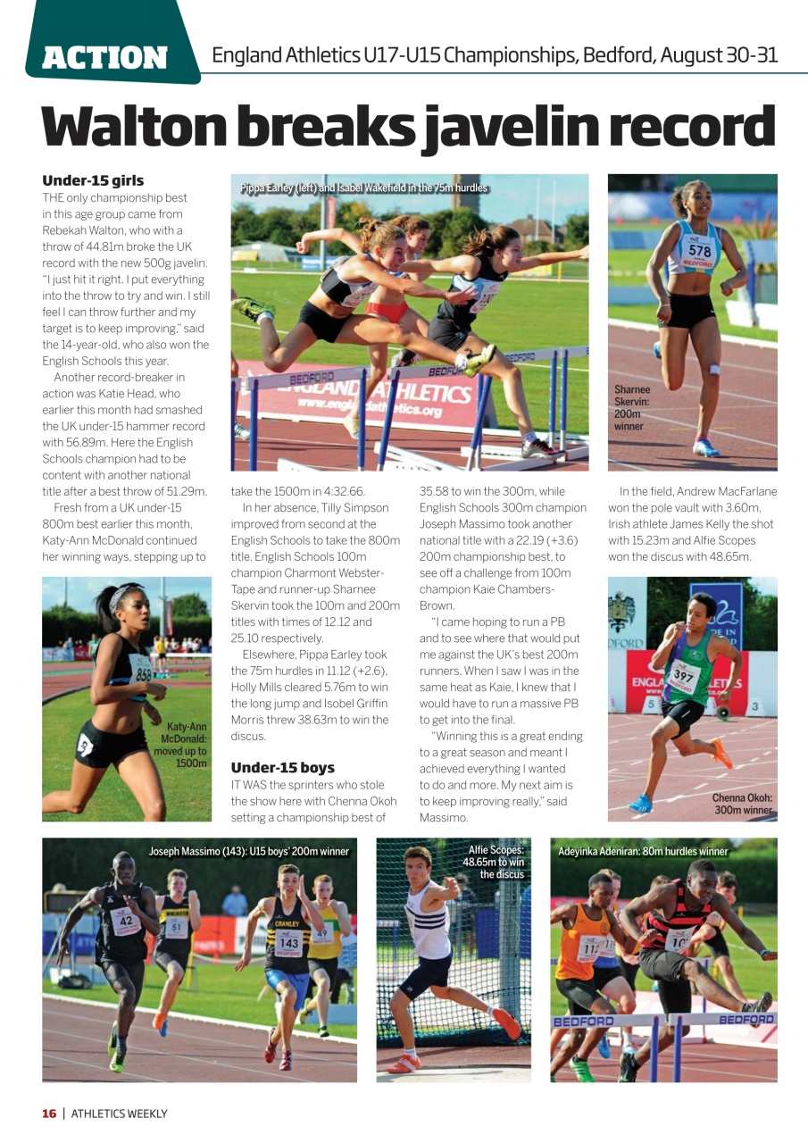AW – Athletics Weekly Magazine Preview Pages